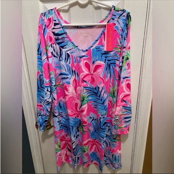Lilly Pulitzer Dresses & Skirts - Lilly Pulitzer Kaisley Dual Neck Long Sleeve Dress (2)